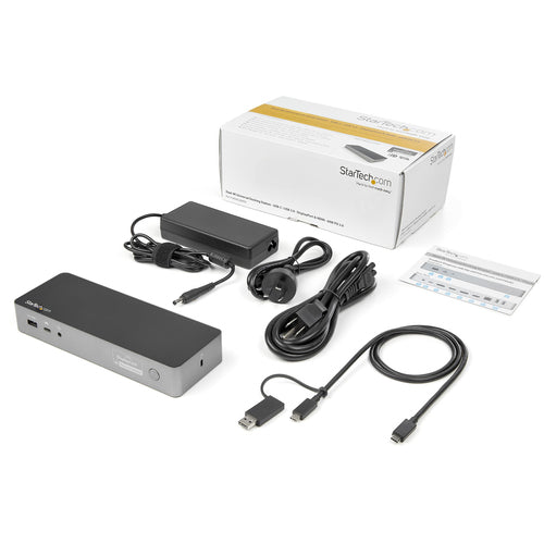 Laptop Dock StarTech.com DK30C2DPPD Dual 4K USB-C USB-A 60W