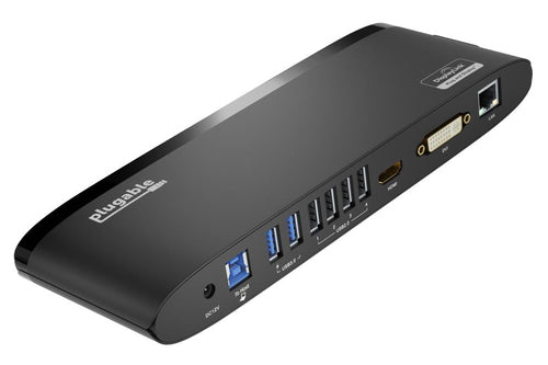 Laptop Dock Plugable UD-3900H USB 3.2 Gen 1 1000Mbit/s Black
