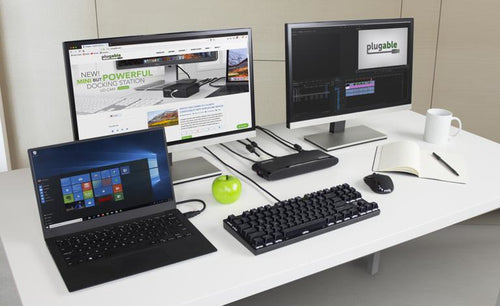 Laptop Dock Plugable UD-3900H USB 3.2 Gen 1 1000Mbit/s Black