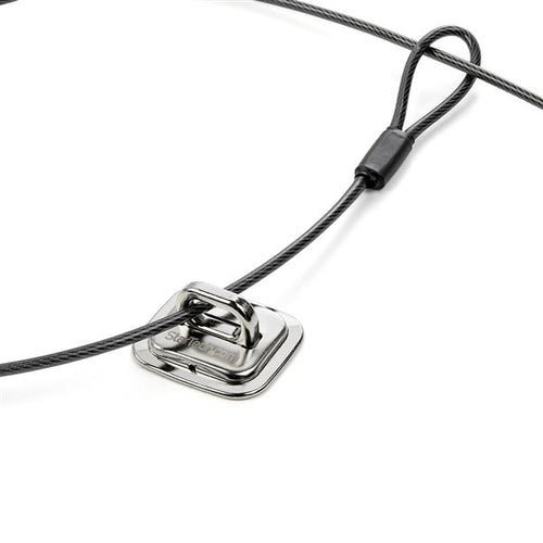 Laptop Cable Lock Anchor Silver Zinc Alloy Steel 44mm