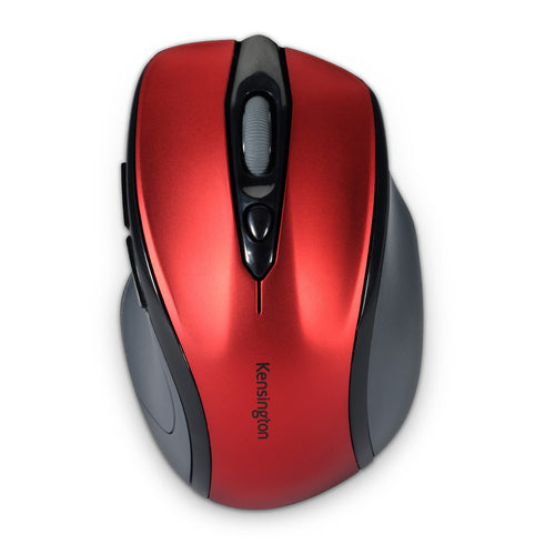 Wireless Optical Mouse Kensington Pro Fit 1600 DPI Red Right-Handed Mid-Size