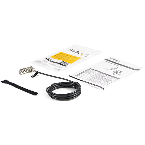 Cable Lock StarTech LTLOCK4D 6.5ft Vinyl Coated Steel 4-Digit Combination