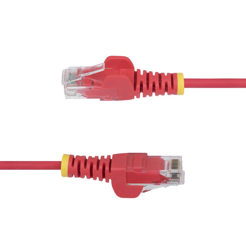 10ft CAT6 Ethernet Cable Red Slim UTP 100W PoE 28AWG Snagless
