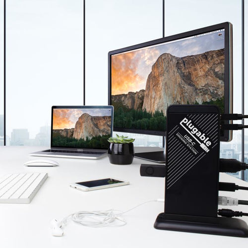 USB 3.2 Gen 1 Type-C Docking Station Plugable UD-CA1A 1000Mbps