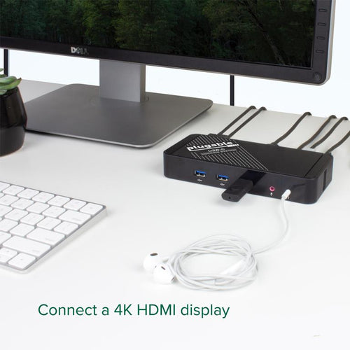USB 3.2 Gen 1 Type-C Docking Station Plugable UD-CA1A 1000Mbps