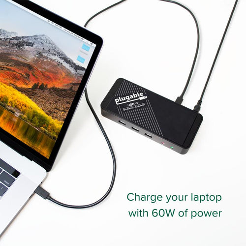USB 3.2 Gen 1 Type-C Docking Station Plugable UD-CA1A 1000Mbps