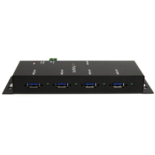 4-Port Industrial USB 3.0 Hub StarTech.com Metal ESD Protection Wall Mountable