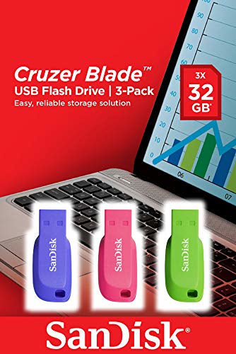 USB Flash Drive SanDisk Cruzer Blade 32GB USB 2.0 Capless - SDCZ50C-032G-B46T