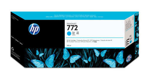 Ink Cartridge HP 772 300-ml Cyan Thermal Inkjet for DesignJet Z5200 - CN636A