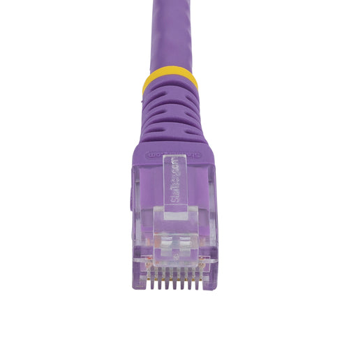 CAT6 Ethernet Cable StarTech 25ft 650MHz 100W PoE RJ45 Purple