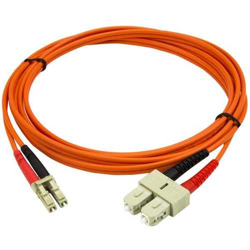 Fiber Optic Cable 2m Multimode LC to SC 50/125 OM2 LSZH