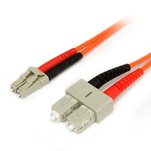 Fiber Optic Cable StarTech.com FIBLCSC1 Multimode Duplex 1m LC to SC