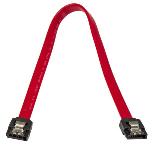 SATA Cable StarTech.com LSATA12 12-Inch Latching SATA III Male to Male Red