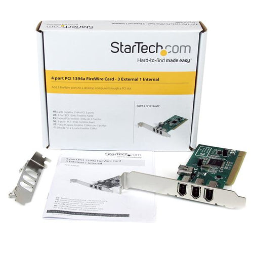 FireWire PCI Adapter Card 4 Port PCI 1394a 0.4 Gbit/s
