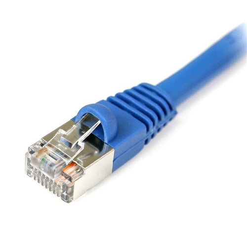 StarTech.com 15 ft Blue Shielded (Snagless) Category 5e (350 MHz) STP Patch Cable networking cable