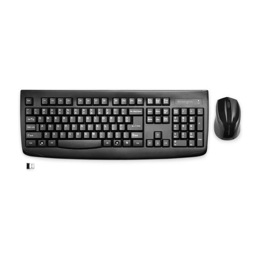 Wireless Keyboard Kensington K72324USA Full-Size QWERTY Black Mouse Set