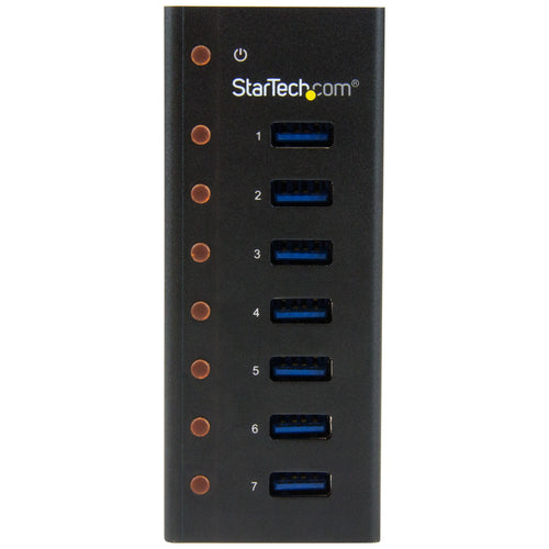 7-Port USB 3.0 Hub StarTech.com Desktop Wall-Mountable 5Gbps Aluminum