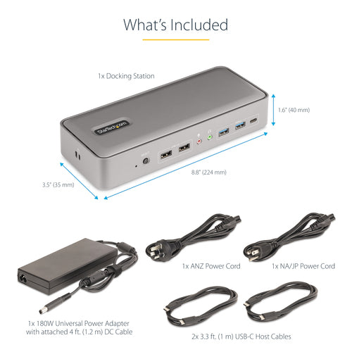 StarTech.com 129N-USBC-KVM-DOCK laptop dock/port replicator