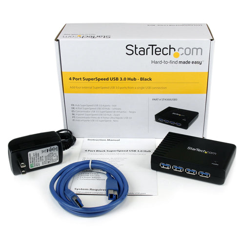 USB Hub StarTech.com ST4300USB3 4-Port SuperSpeed 5Gbps Type-B Type-A