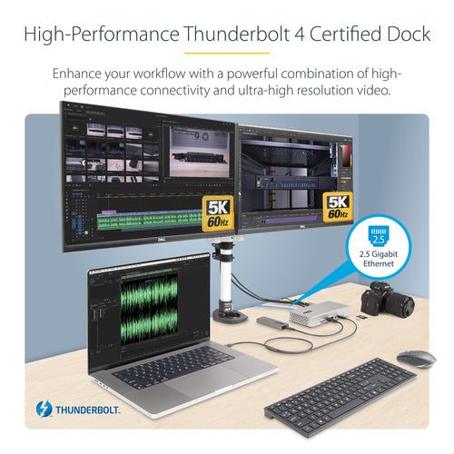 StarTech.com 132N-TB4USB4DOCK laptop dock/port replicator