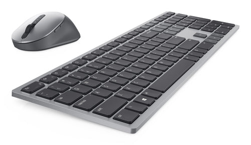 Wireless Keyboard and Mouse DELL KM7321W RF Wireless Bluetooth Full-Size Titanium Grey