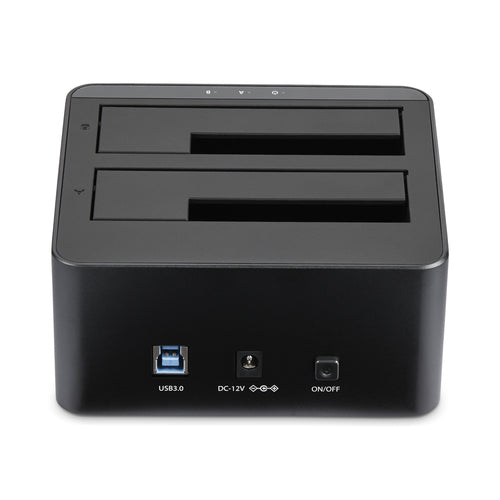 Dual-Bay USB 3.0 SATA Hard Drive Docking Station 10TB Hot-Swap