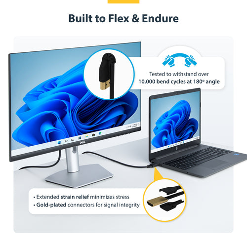 HDMI Cable StarTech.com RHDMM2MP 6ft 4K 60Hz Slim with Ethernet - RHDMM2MP