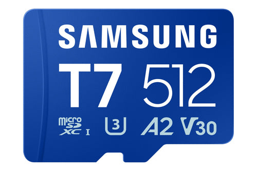 Memory Card Samsung T7 512GB Class 10 UHS-I 170MB/s MicroSDHC - MB-MB512T/WW