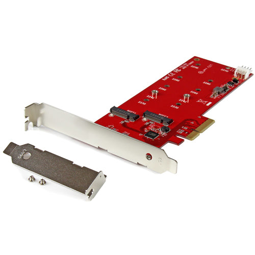 M.2 SATA SSD Controller Card StarTech.com PCIe Full-height Low-profile