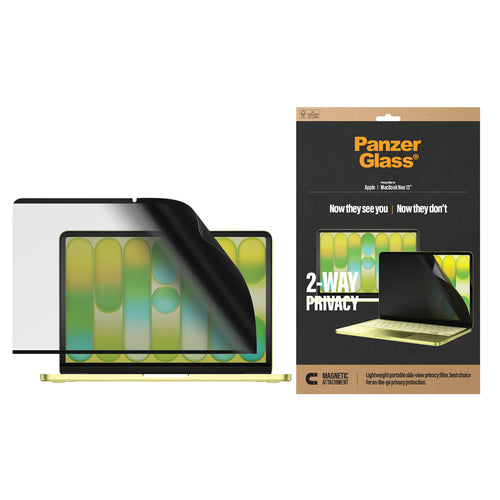 PanzerGlass ® Magnetic 2-Way Privacy Film Screen Protector Apple MacBook Neo 13'' M2 | M3 | M4 | M5