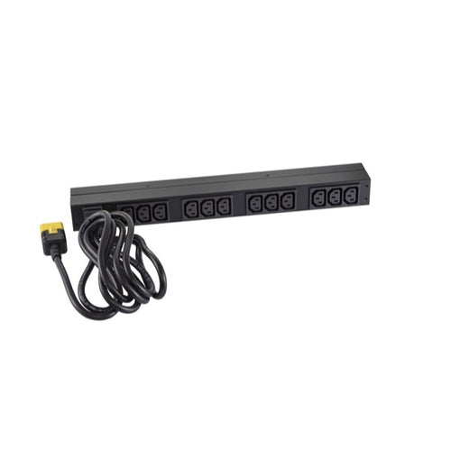 Rack PDU Power Distribution Unit 3.7kW 230V 12 Outlets Black