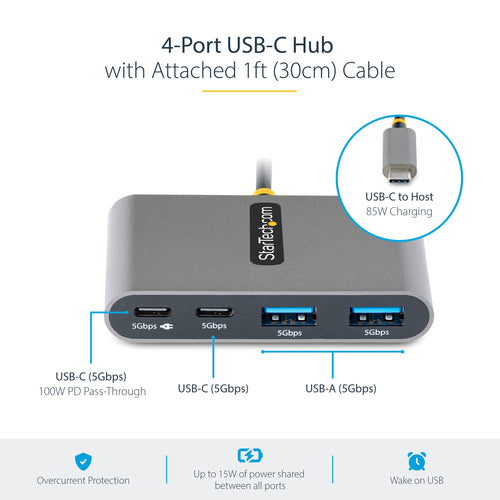 StarTech.com 5G2A2CPDB-USB-C-HUB interface hub