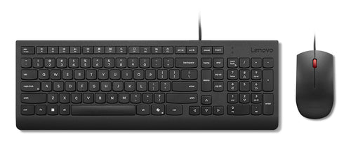 Full-Size Wired USB Keyboard with Mouse - Lenovo 4X31R64400