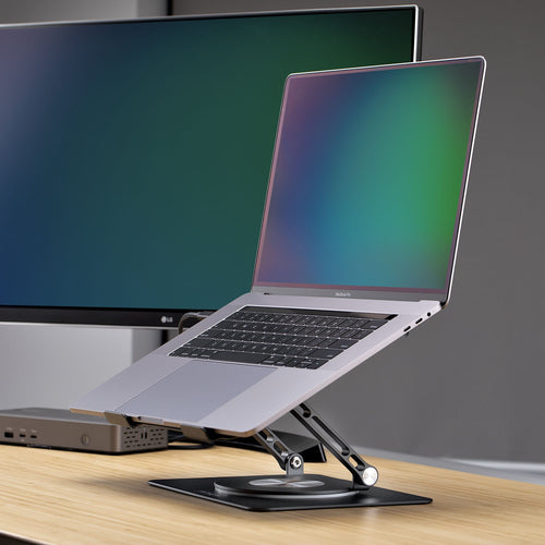 Laptop Stand StarTech.com ATFR-LAPTOP-RISER 360° Swivel Ergonomic Adjustable Tray Aluminum - ATFR-LAPTOP-RISER