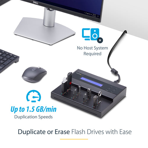 USB Flash Drive Duplicator StarTech.com USBDUPE17 7 Drives 1.5 GB/min USB 2.0