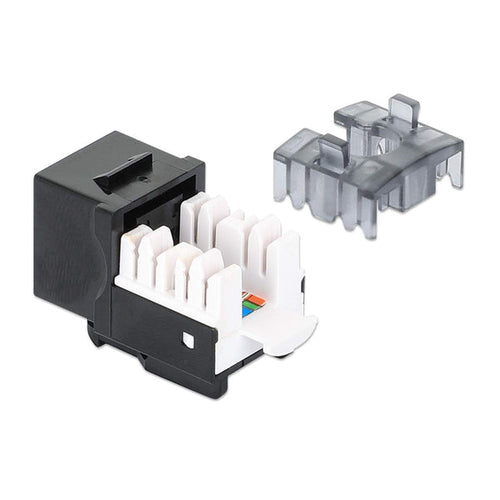 Keystone Module Intellinet 772129 10GBase-T RJ-45 Female Flat Black