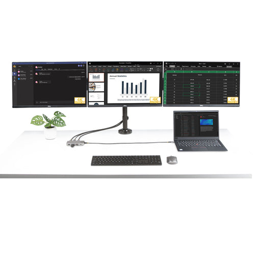 Laptop Dock StarTech.com 117B-USBC-MULTIPORT Dual 4K 60Hz HDMI USB-C 3-Port Hub - 117B-USBC-MULTIPORT