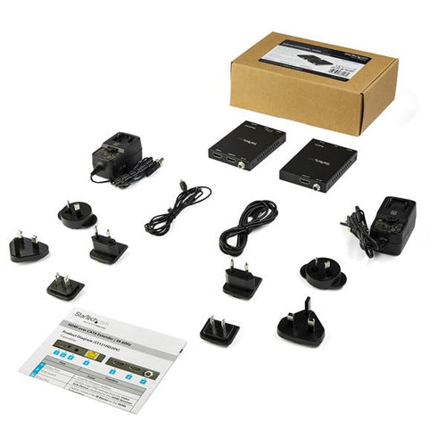AV Extender StarTech.com ST121HD20V 4K 60Hz 50m Wired Black - ST121HD20V