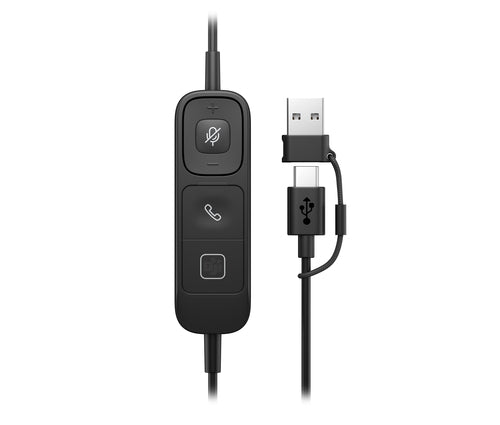 HP Poly Mission 625 Stereo USB Wired Headset