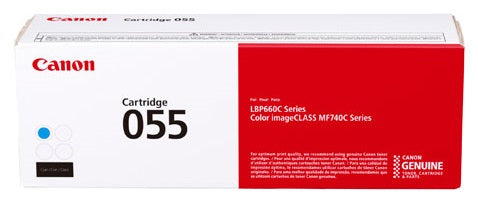 Toner Cartridge Canon imageCLASS 055 Cyan Up to 2100 Pages Compatible