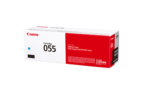 Toner Cartridge Canon imageCLASS 055 Cyan Up to 2100 Pages Compatible