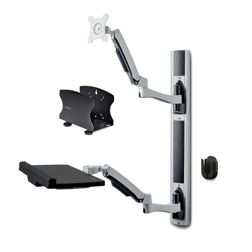 StarTech.com Sit-Stand Workstation 32" Monitor VESA Mount - Fully Articulating - Black