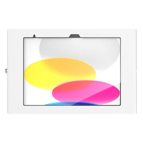 Tablet Security Enclosure Compulocks Apex iPad 10th 11th Gen Wall Mount White