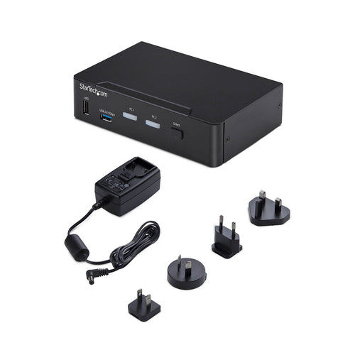 2-Port DisplayPort KVM Switch 4K 60Hz USB 3.0 Hub StarTech.com
