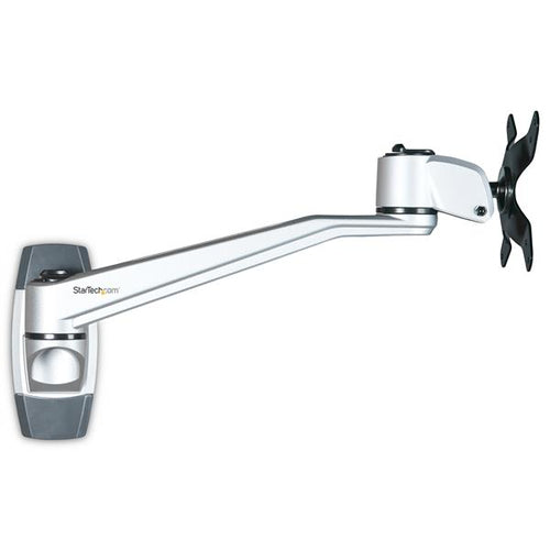 StarTech.com ARMWALLDS2 Adjustable Wall-Mount Monitor Arm - Silver - 14 kg Capacity