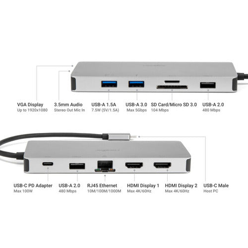 Rocstor Y10P035-S1 laptop dock/port replicator