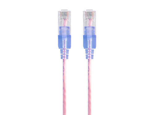 Networking Cable Monoprice Cat6a 1.5M U/UTP RJ-45 Pink