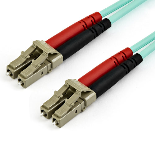 Multimode Fiber Optic Cable StarTech 15m 100G LC/UPC Low Insertion Loss