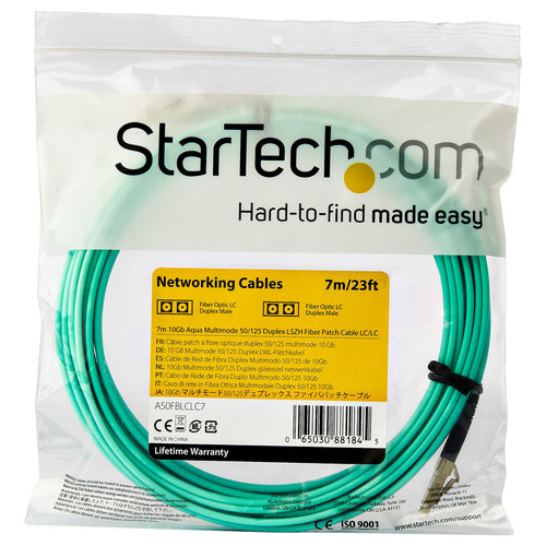 Fibre Optic Cable StarTech.com A50FBLCLC7 7m LC/UPC OM3 100G Low Insertion Loss - A50FBLCLC7