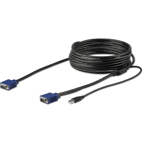 USB KVM Cable 15 ft for Rackmount Consoles Black VGA